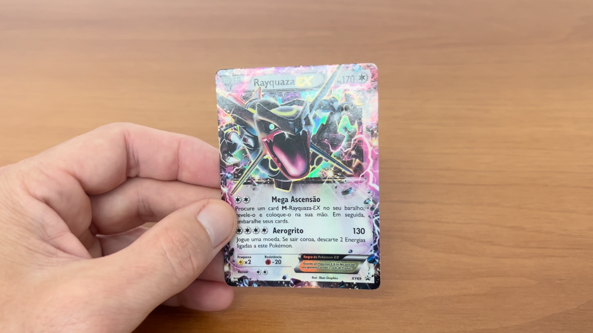 Rayquaza EX XY69 XY Holo Card Pokemon TCG Rare 2013 Brazilian