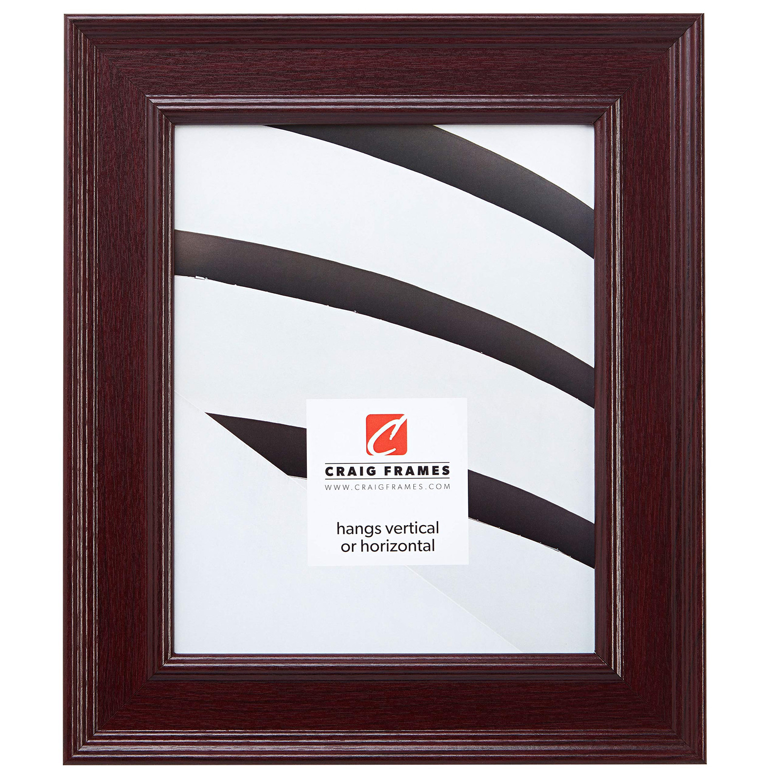 FM97MA 5x7 Mahogany Picture Frame with Smooth Wrap Finish, 2-Inch Wide