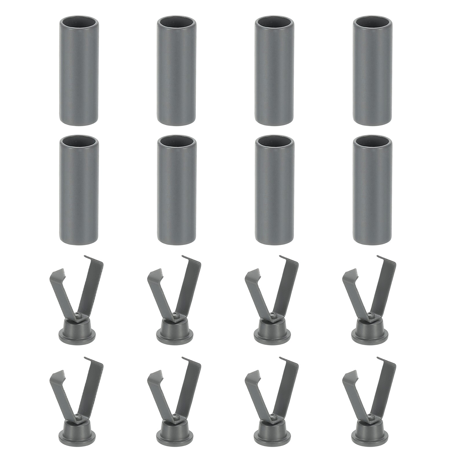 APL Punte per lacci 0 79 pollici adatte per tappi terminali per scarpe in metallo confezione da 8 grigio scuro