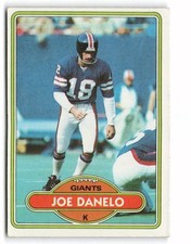 1980 Topps #454 Joe Danelo New York Giants
