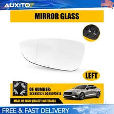 For Vw Cc 2009-2017 Heated Exterior Mirror Glass Left Side Driver Door Mount