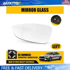 For VW CC 2009-2017 Heated Exterior Mirror Glass Left Side Driver Door Mount