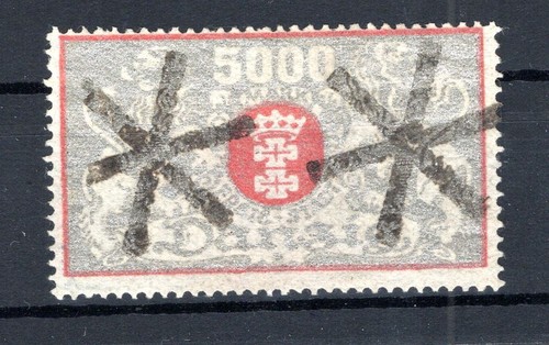 Gdansk 122 With Cork Stamp Gest. BPP 80EUR (DA2325)