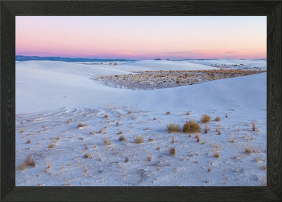 White Sands National Park at Sunset Framed Wall Art Poster Canvas Print Picture