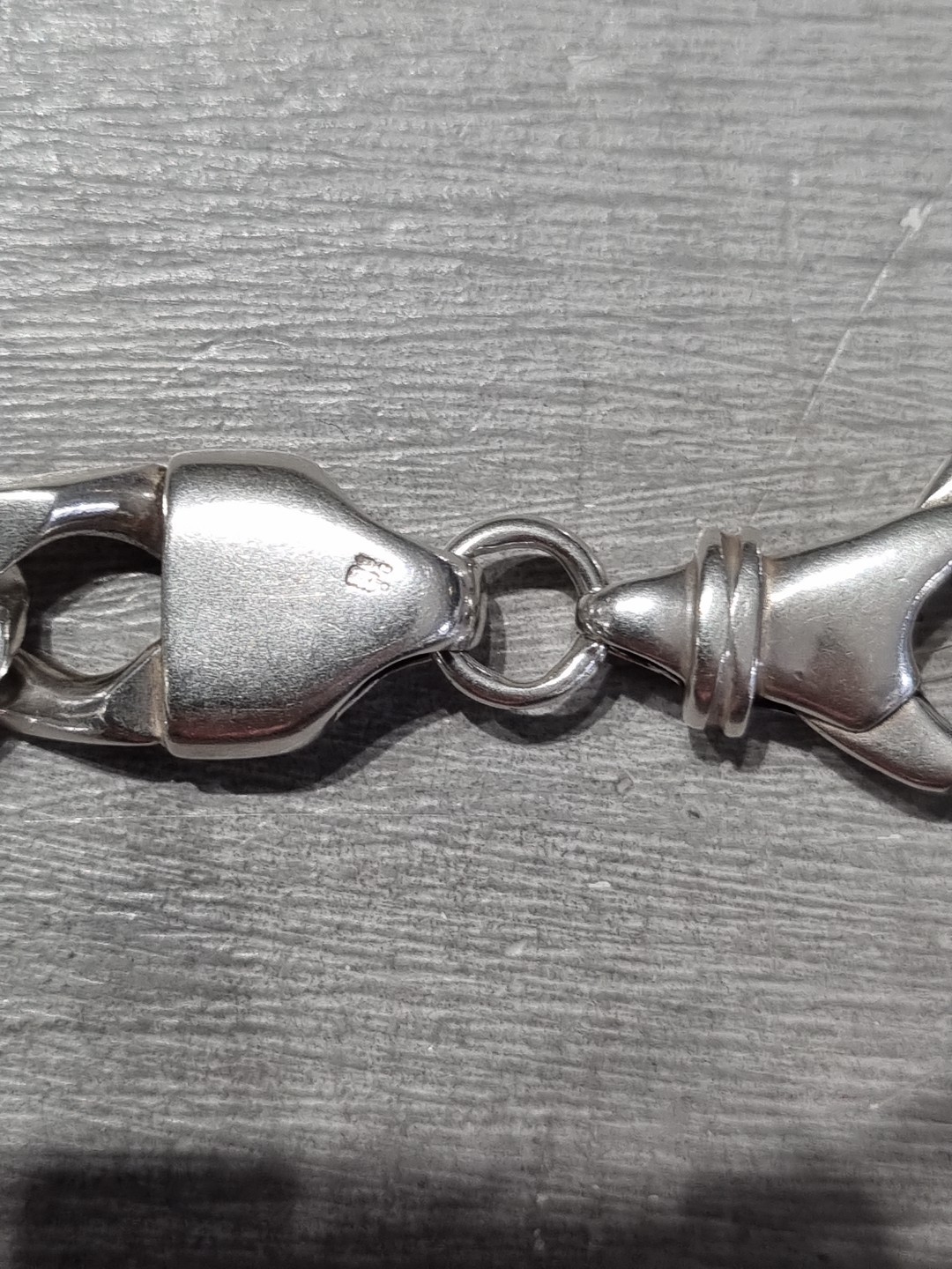 925 Sterling Silver Solid Flat Curb Heavy Chain N… - image 4