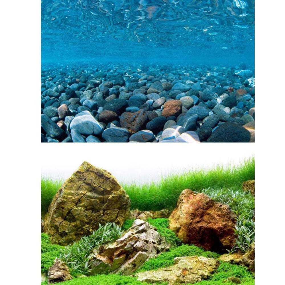 Marina River Rock / Sea of Green Aquarium Fish Tank Background | Per Foot