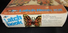 M H Yarns Sealed Latch Hook Kit Beautiful Butterfly 12013 Circa 1980 Made USA