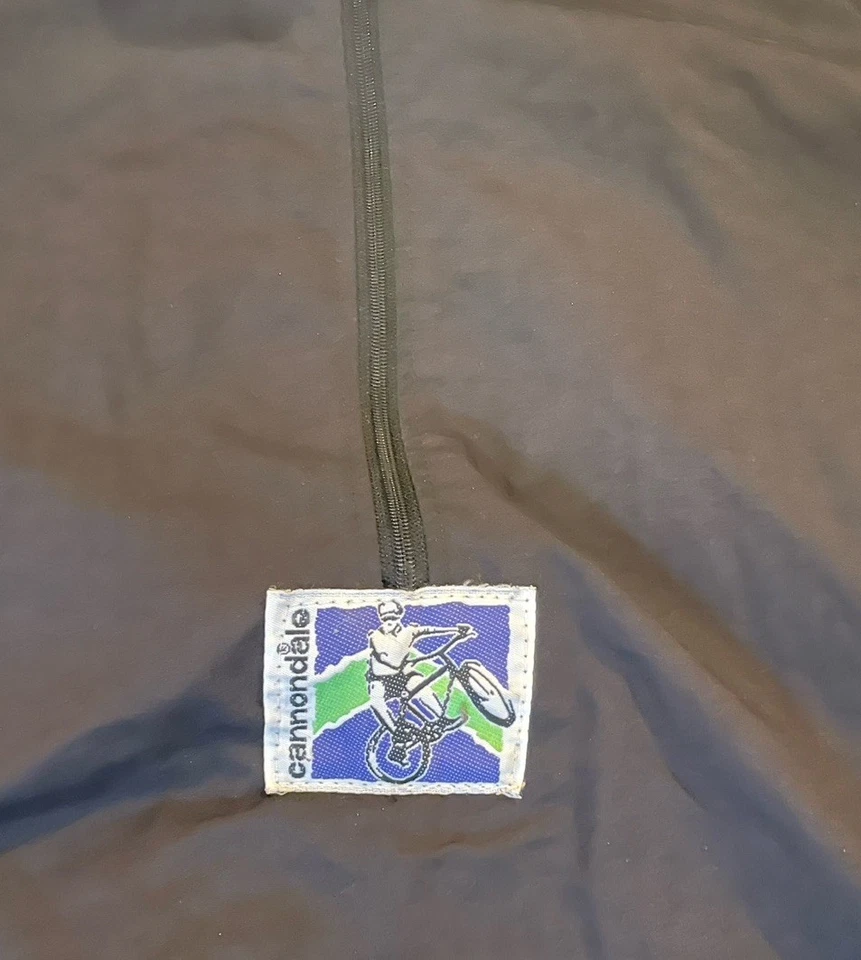 Jersey vintage años 80 cannondale ciclismo 3/4 cremallera bloque de color Foto 2 de 4