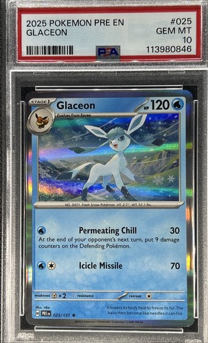 Glaceon graded PSA 10 for sale on eBay