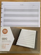 M by Staples arc Notebook System Repositionable Refill Paper 8.5"x11" 50 Sheets