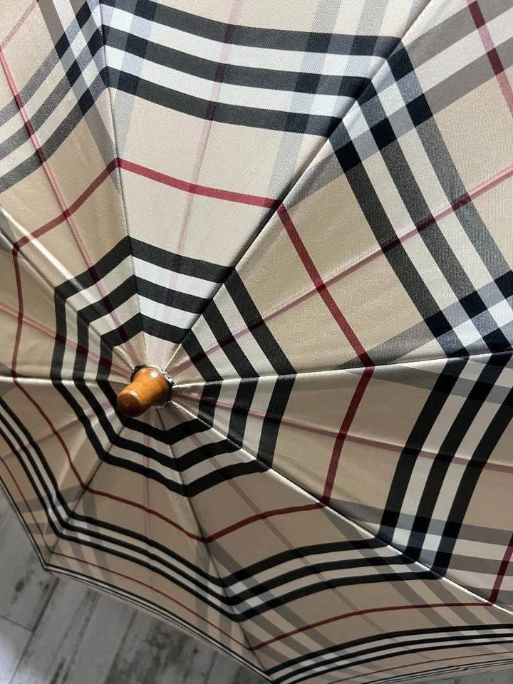 BURBERRY Folding Umbrella Camel Check 23912 - Image 4 of 4