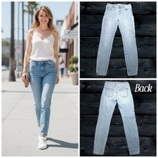 Revolve Pistola Audrey 29" Blå Medelhöga Skinny Jeans Dam Storlek 28 