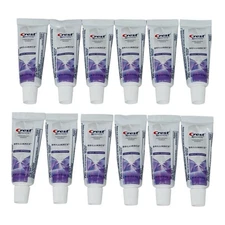 12 Count Crest 3D White Brilliance Travel Toothpaste Peppermint 0.85oz Exp.12/26
