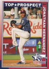 Jonathan Hernandez 2019 Grandstand Texas League Top Prospects Rookie Card #13 RC