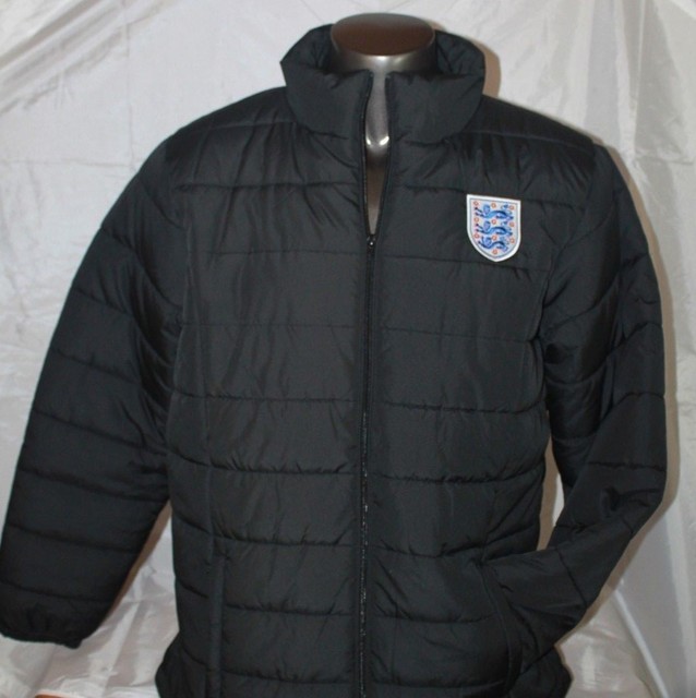 FA England Football Crest Men's Puffer Coat Sz XXL 2XL Black EUC Rare eBay