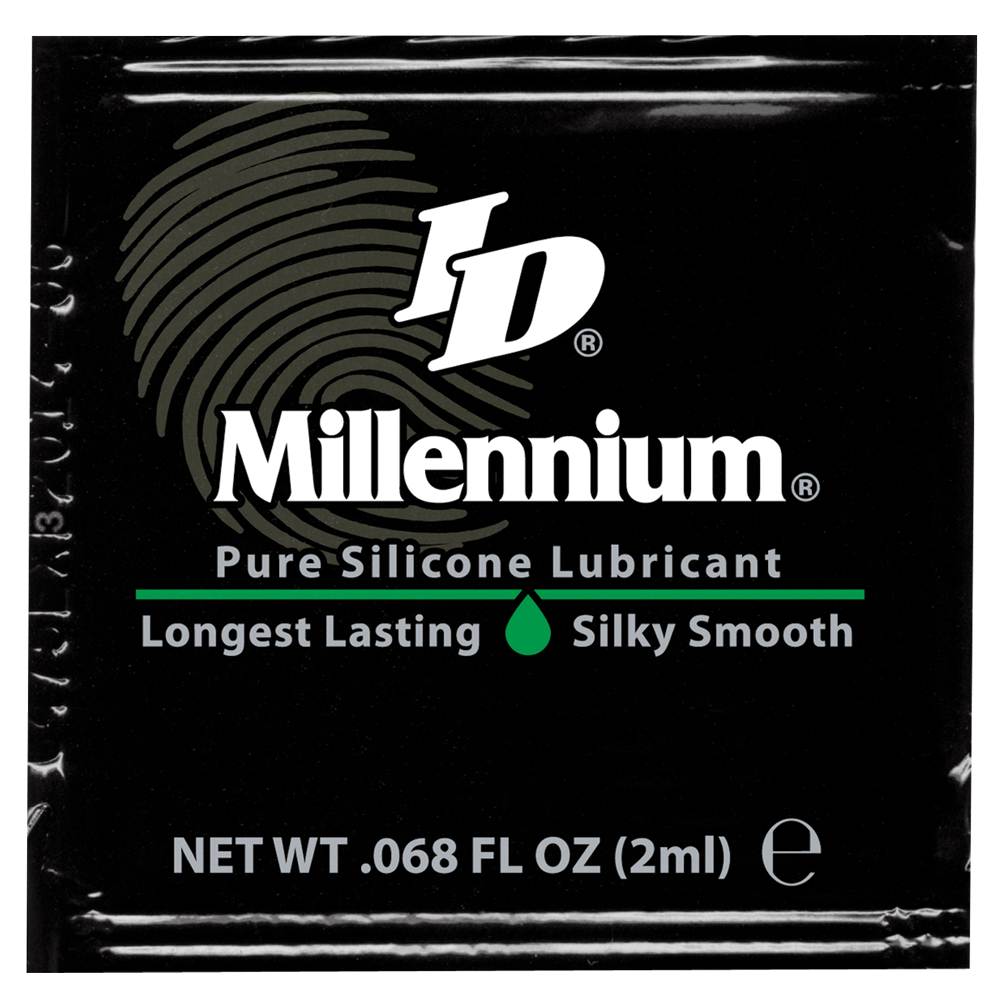 ID Millennium Lube Silicone Based Lubricant 2 ml Sachets LongLasting Slip eBay