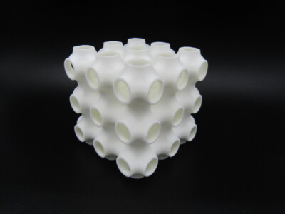 Schwartz P Surface Curved Cube Math Shape Model Sculpture 3D Printed PICK COLOR