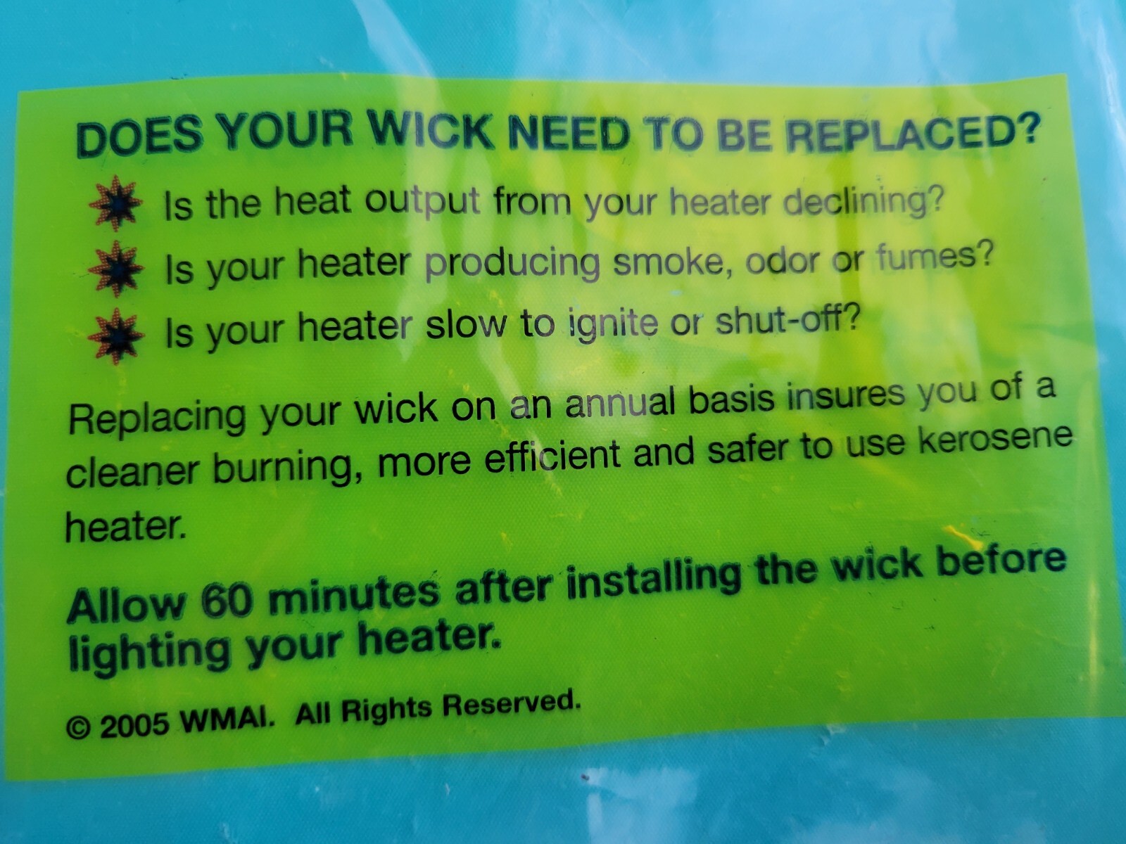 TURCO 2015,2018,4020,4025,4030 KEROSENE HEATER *WICK, *WICK CLEAN BRUSH