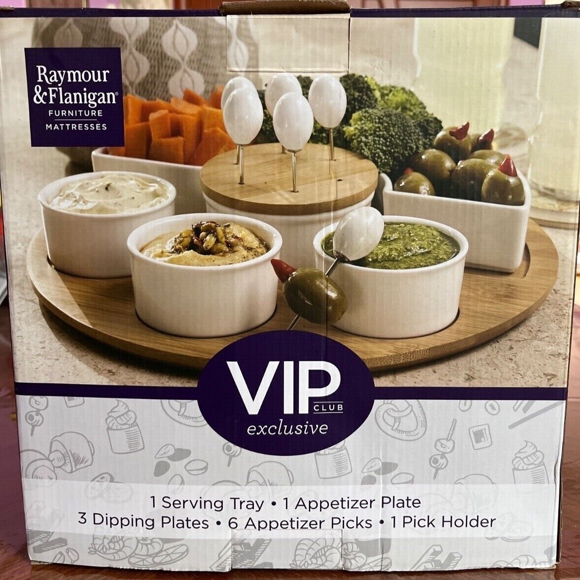 Raymour & Flanigan VIP Club Exclusive 12-pc Dining Serving Set New