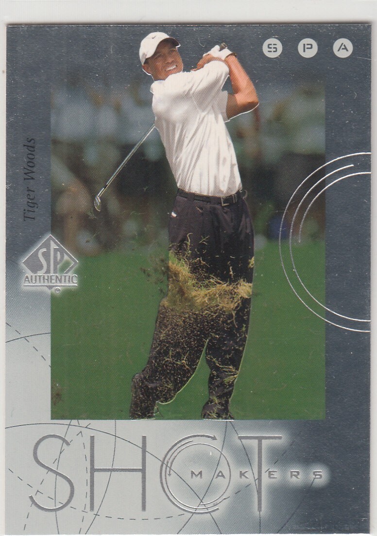 2001 SP Authentic Shot Makers TIGER WOODS #S1 Golf