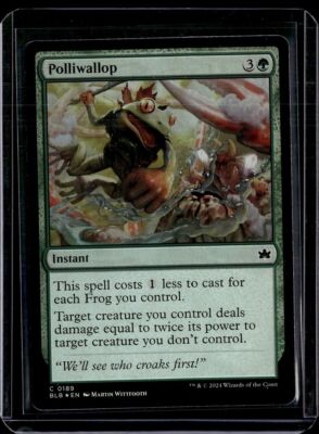 Polliwallop - 189 - Foil - BLB - NM - MTG Magic the Gathering | eBay