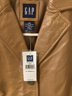 Vintage Gap Genuine Leather Jacket (XS) | eBay