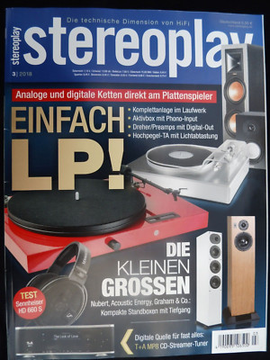 STEREOPLAY 3/18,PRO-JECT ESSENTIAL 3,JUKE BOX E,T+A 2000 R,MP 8,LENCO L 87,TOTEM