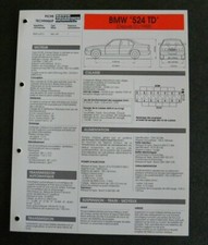 Revue technique BMW 524