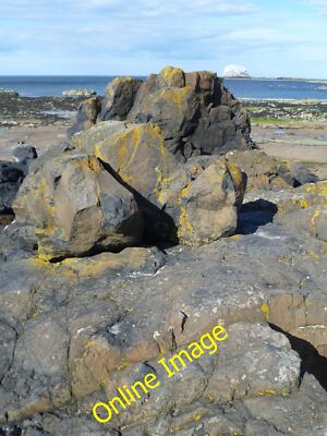 Photo 12x8 Rocks at North Berwick The sun was so bright when I took this p c2013
