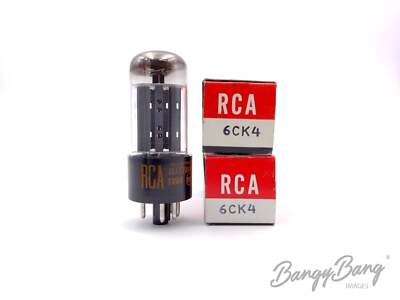 2 Vintage RCA 6CK4 Power Low mu Triode TV  Audio Vacuum Tube Valve - Bangybang.t