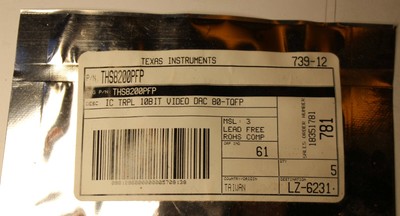 Texas Instruments THS8200PFP Triple Video DAC 10bit - Serial 80-HTQFP *US Stock