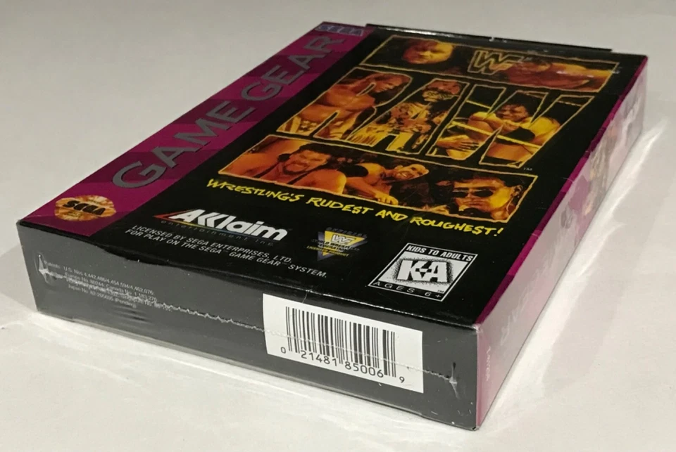 WWF RAW Sega Game Gear Brand New Factory Sealed - Image 4 of 4