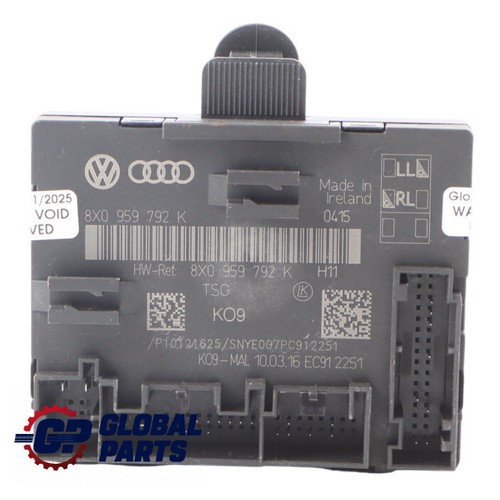 Audi Q3 8U Tür Modul Steuergerät ECU Beifahrer Seite 8X0959792H