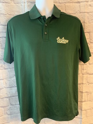 Mens Under Armour Loose Heat Gear Polo Golf Shirt M USF South Florida Bulls #278
