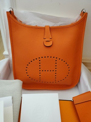 hermes evelyne bag orange