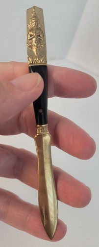 Antique/Vintage Rare Horn and Bronze Buddha Letter Opener-Thailand - Picture 3 of 6