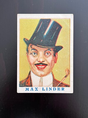 1920's Max Linder Card Silent Film Actor Art EX RARE + Read