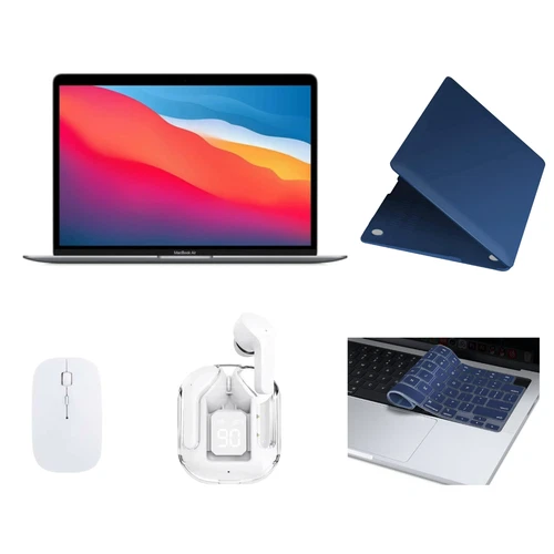 Apple MacBook Air Core i3 8GB RAM 256GB SSD 13"  Space Gray MWTJ2LL/A - BUNDLE