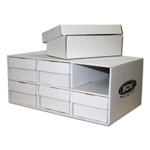 1 caja de almacenamiento para casa de tarjetas BCW concha colmena para 6 cajas de zapatos 1600 nueva - Imagen 2 de 2