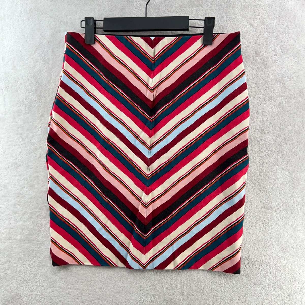 Ann Taylor LOFT Skirt Women's Medium Petite Y2K Chevron Striped