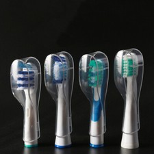 6Pcs Portable Toothbrush Head Cover ABS Travel Camping Brush Long Heads Case