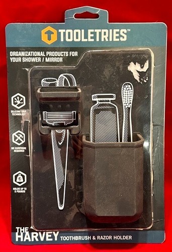 Tooletries Harvey Zahnbürstenhalter - Silikon Dusch Organizer