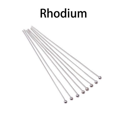 Metal Ball Head Pins - 16-50mm Long 0.5mm Diameter Pin Jewelry Making 50-200Pcs - Picture 13 of 31