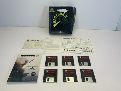 Harpoon II 2 Vintage IBM Compatible Software Manual Complete 1986