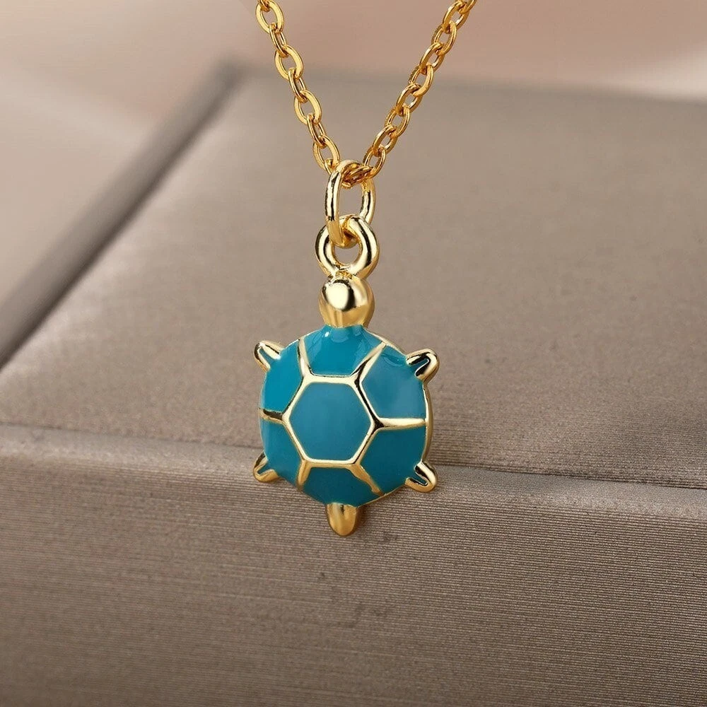 Cute turtle sale necklace