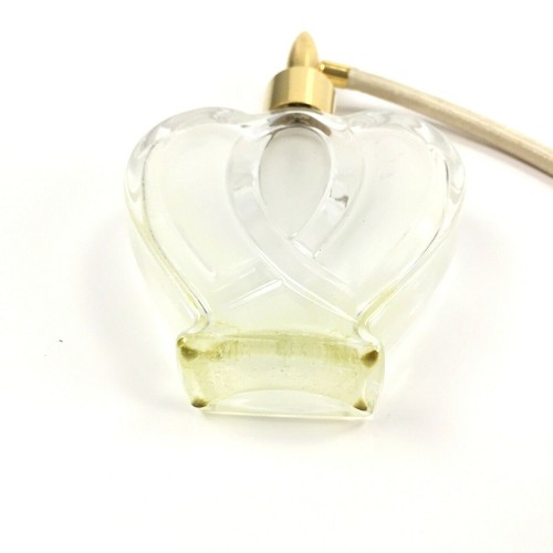 Botella de perfume vintage en forma de corazón con atomizador - VACÍA - Imagen 5 de 6