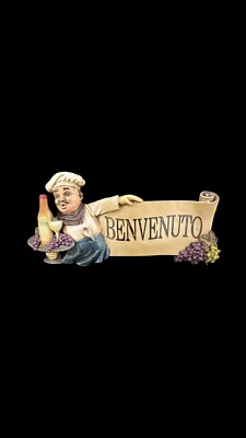 Fat Chef~Bon Appetit Ceramic French Chef Kitchen Sign