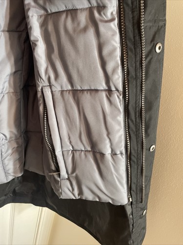 Cole Haan Lightweight Military Utility Black Anorak Jacket Detachable Liner S - Picture 6 of 14