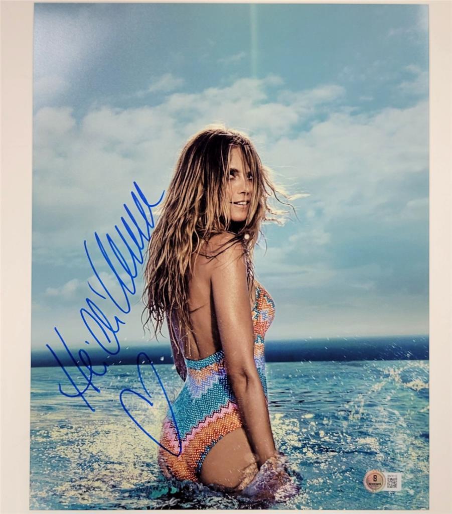 サイン入り カリメロ CD ノスタルジー　写真付き　heidi. Heidi Klum signed 11x14 photo SI Victoria's Secret model autograph