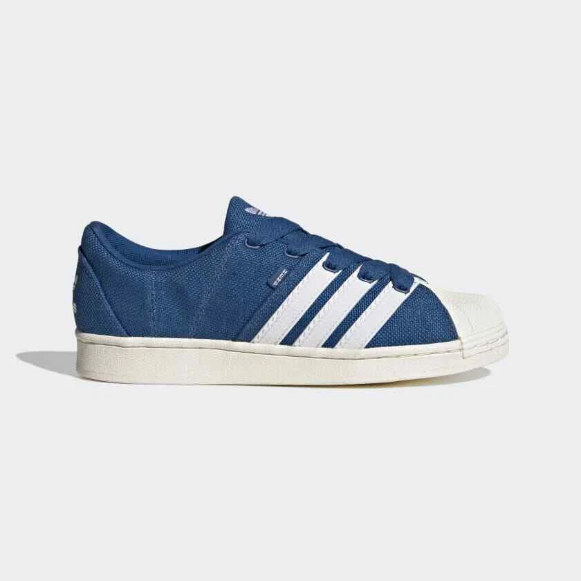 Navy blue deals adidas superstar shoes